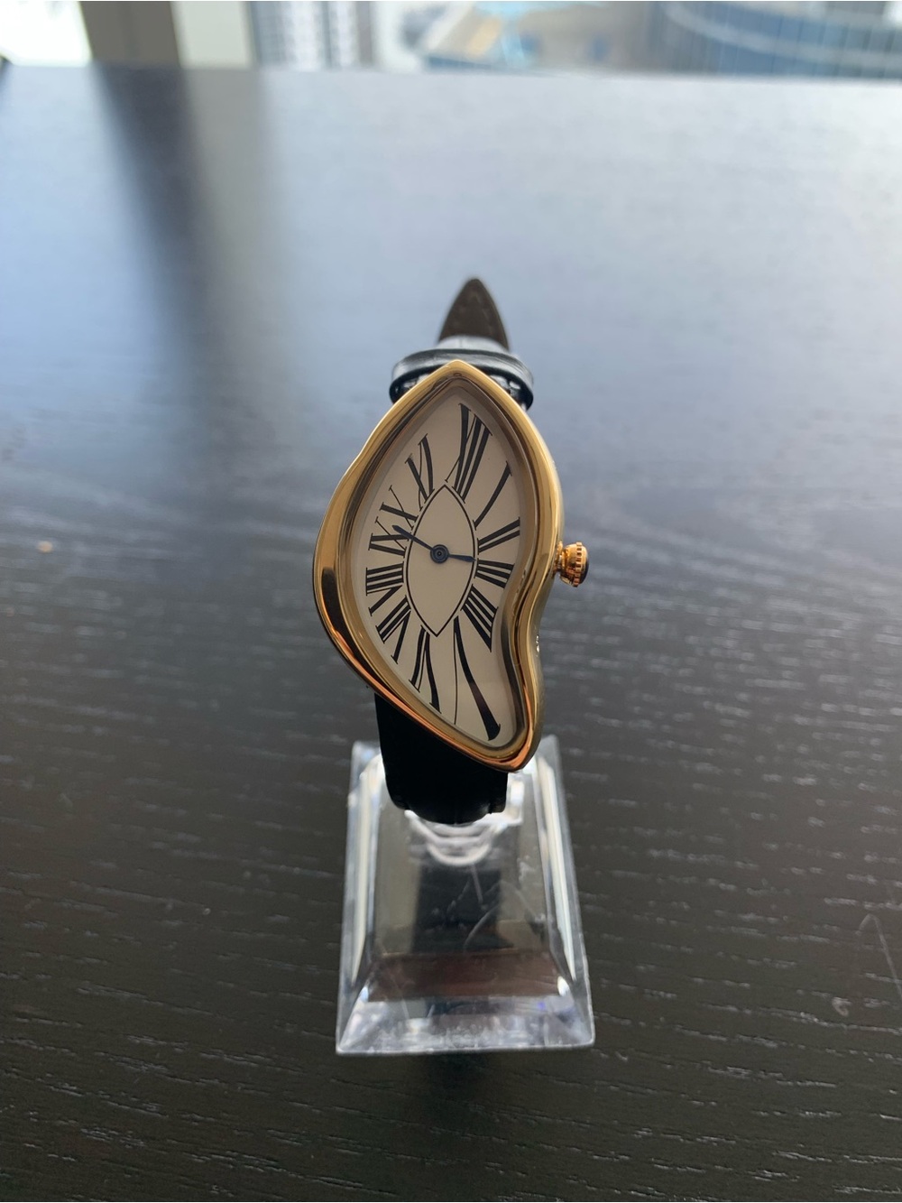 Brand New Dali Crash Watch White  Dial Gold Bezel